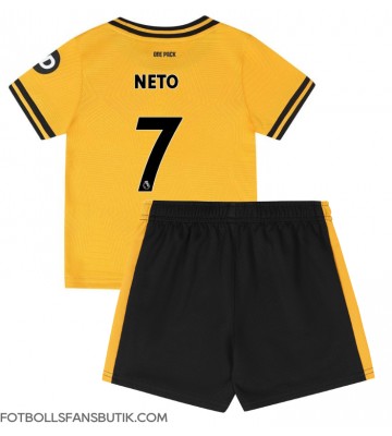 Wolves Pedro Neto #7 Replika Hemmatröja Barn 2024-25 Kortärmad (+ Korta byxor)